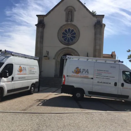 Equipe de traitement contre la mérule en vendée