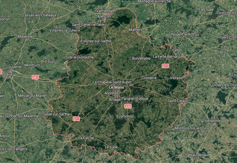 Carte de la zone d’intervention SAPA Haute-Pyrénées