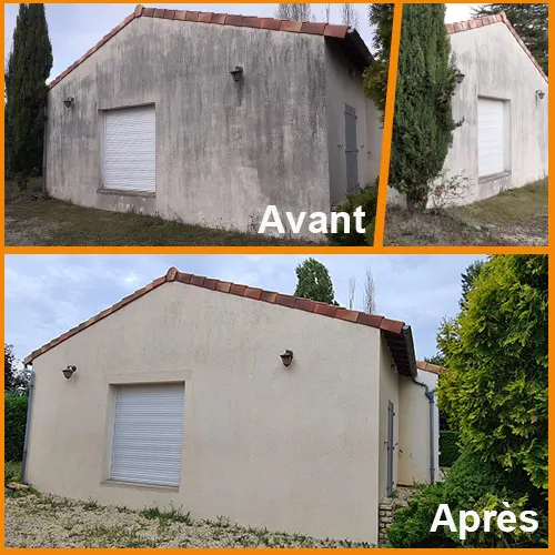 Nettoyage Facade Avant Apres